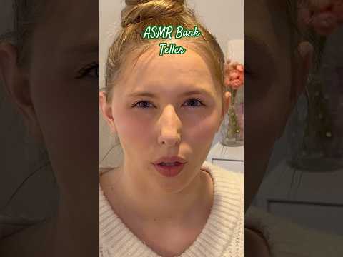 ASMR Bank “Glitch” vs Bank Teller 💸 #asmrvideos #asmrsound #shorts #tinglesasmr #asmr