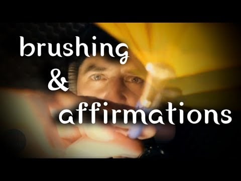 Face Brushing, Affirmations, Relaxing Sounds #ASMR #SleepAid for #Sleep and #Mindfulness