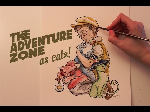 it's The Adventure Zone- in Watercolour! (ASMR soft spoken/whispering)