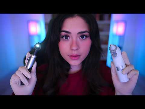 ASMR | Thorough Ear Exam (Otoscope, Ear Cleaning, Hearing Test)