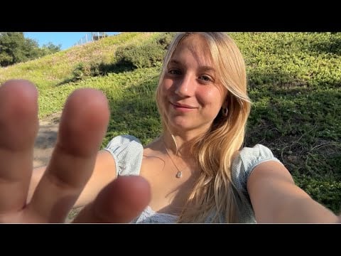 Outdoor ASMR:Tracing, Camera Tapping, Whispers 🌱