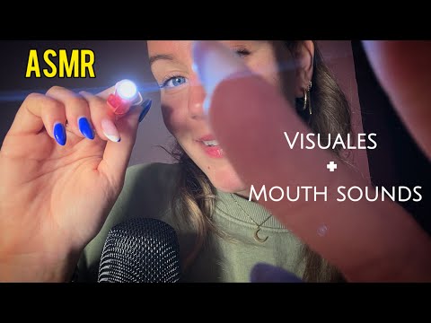 ASMR - Visuales con LINTERNA y MOUTH SOUNDS para caer Resondo en la Cama😴