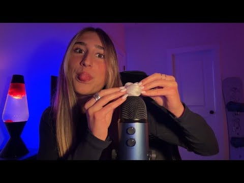 ASMR slime on the mic 