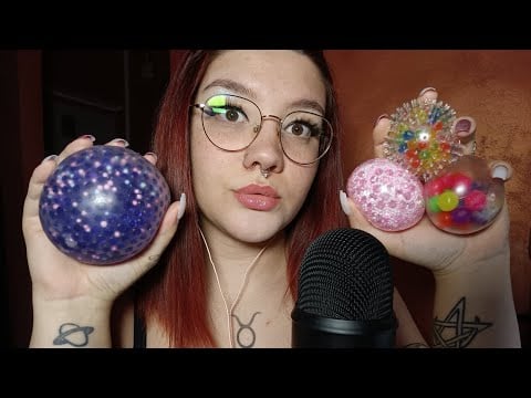 TINGLY SQUISHY STRESS BALLS😴😍💜 | ASMR ITA