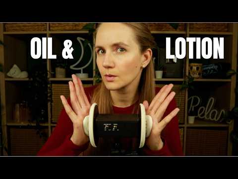 Binaural ASMR 🔁 3 Dio Lotion & Oil EAR MASSAGE