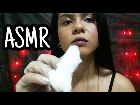 ASMR LIMPEZA DE PELE EM VOCÊ