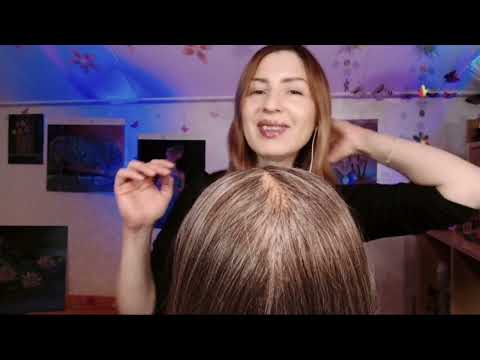 Hair Treatment ASMR | Scalp Massage 💆‍♀️ For Deep Sleeping| Hair Brushing 😌 👌 