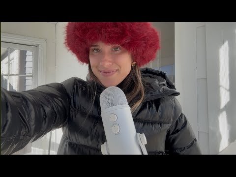 ASMR in the Snow! (Tracing, crunchy sounds, and nature sounds )