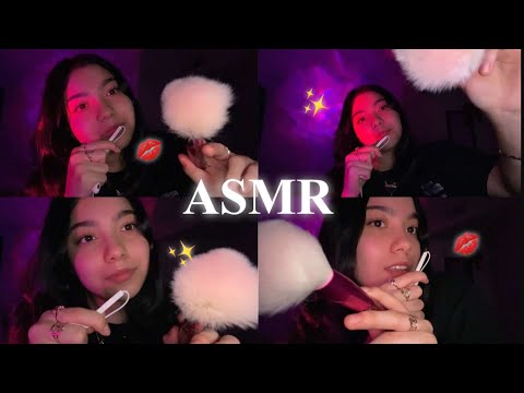 ASMR mouth sounds (kisses) + hand movements 💤😴