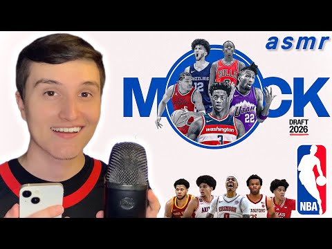 ASMR | *NEW* 2026 NBA Mock Draft 🏀💤