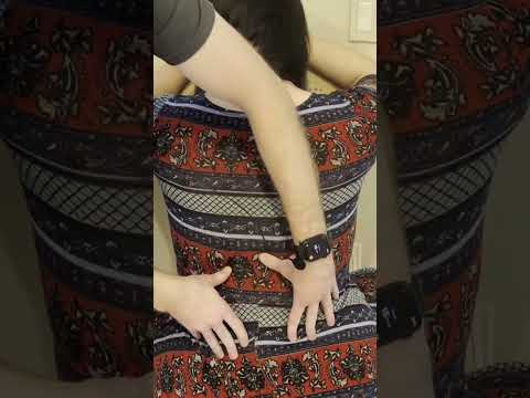 ASMR Lower Back Massage and Scratch #shorts #massage #asmr #asmrsounds