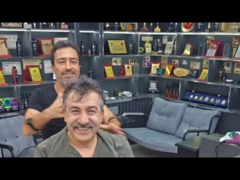 FARUK ALTUN X MÜNÜR ÖNKAN BARBER FRIENDS SHAVING EACH OTHER - STARTING THE DAY WITH A FRESH CUT!