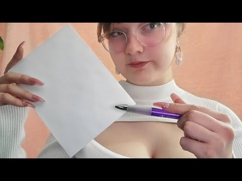 ASMR Overexplaining: Teaching you how to Address an Envelope