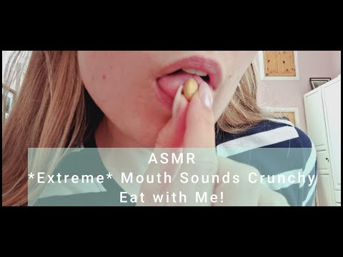 ASMR - *Extreme* Mouth Sounds Crunchy- Eat with Me!