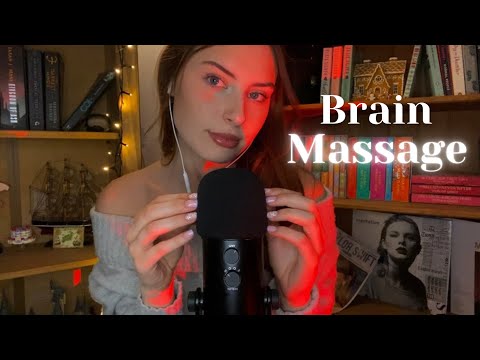 ASMR Brain Massage 💆🏼‍♀️ Scratching, Tapping and Rubbing on the Mic with Mouth Sounds