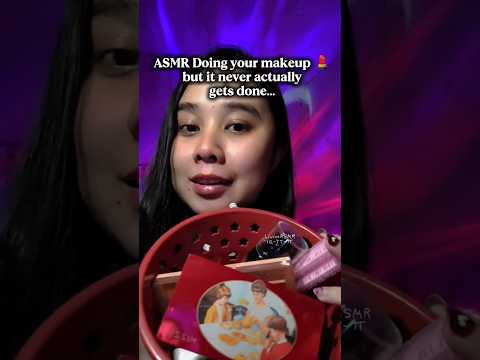 ASMR Doing your Makeup but it never actually gets done 💄✨💗 #asmr #makeup