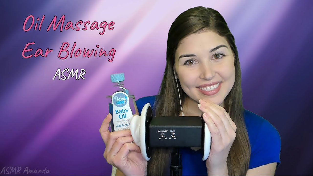 3DIO ASMR - Oil Ear Massage / Ear Blowing / Breathing (No Talking)