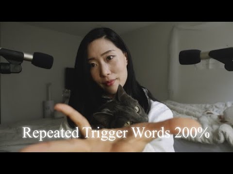 ASMR Whispering Very Close | Repeated Words + Hand Movements for Deep Relaxation 아주 가까운 단어반복 속삭임