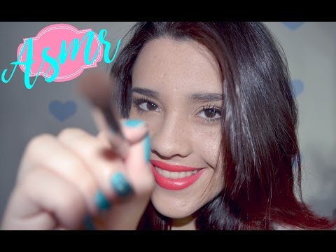 ASMR| Brush the screen+Mouth sounds | #JheniEveryNight