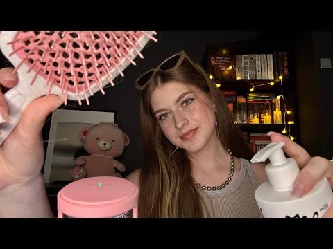 ASMR Fast and Aggressive Haircut •☆• hair style, curling, trim, invisible clip, personal attention