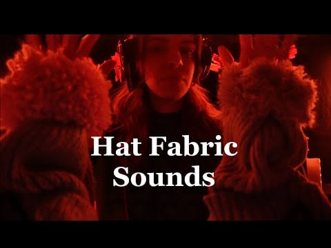 ASMR Cozy Winter Hats 🧶 Soft Fabric Sounds & Sticky Whispers for Sleep