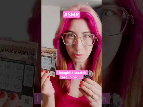 Did I win the Korean lottery? 🇰🇷🤑 #asmr #scratchcards #shorts