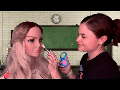 ASMR The Girl In Class That Does Your Makeup, Fixes Your Hair, & Scratches Your Scalp