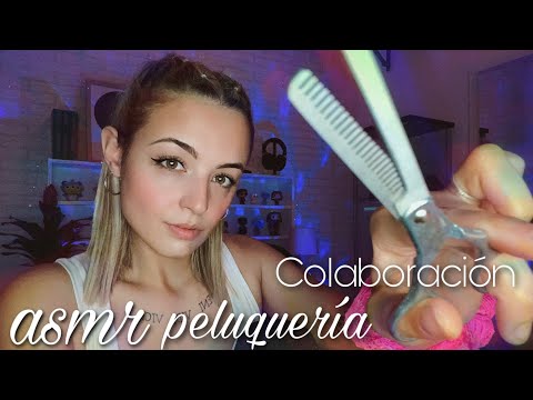 ASMR ROLEPLAY PELUQUERIA Y BARBERIA CON @Ania Asmr  | ASMR roleplay en español