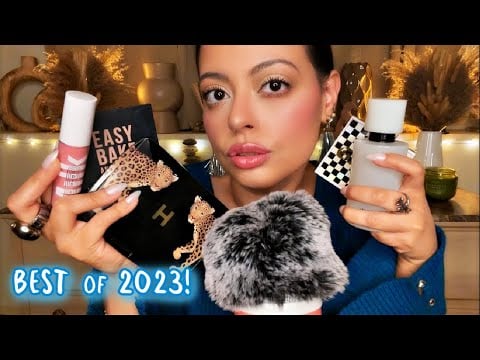 ASMR| 2023 Beauty Favorites - My MUST HAVE Products w/ @RachASMR (Upclose Crispy Whispers)
