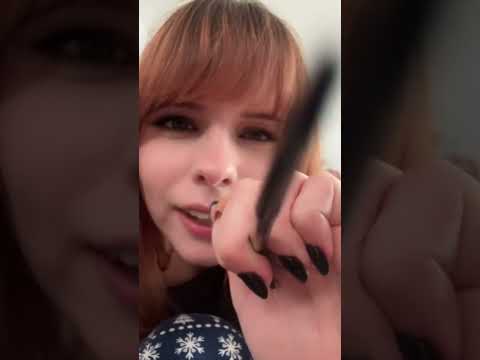 fixing your mascara (actual camera touching) #asmr