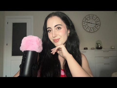 VISUAL ASMR ~ HAND & MOUTH SOUNDS, FLUFFY MIC COVER💤🫧🧘 #asmr