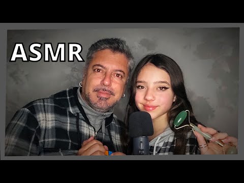 ASMR PAI E FILHA [ Tapping, scraping, Binaural ] Fead DouglASMR & Luiza Aro Top