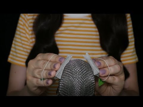 ASMR Mic Rubbing with Tea bags (No Talking)