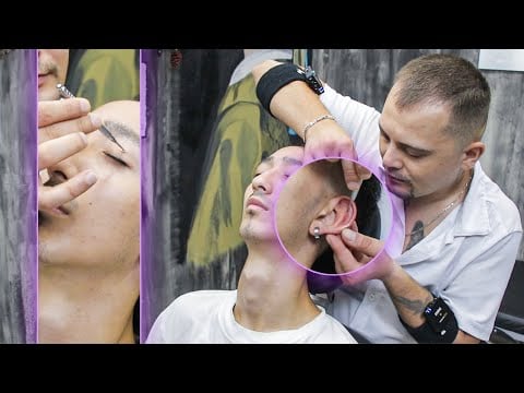 MIRACLE Healing Massage In Mens Barber Shop (sleep transformation)