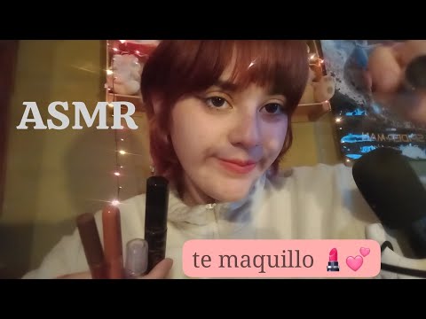 ASMR CASERO| roleplay te maquillo 🤍✨