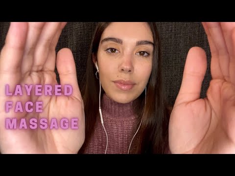 ASMR ITA | Massaggio al viso binaurale • layered • hand movement’s • face massage