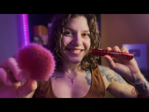 ASMR TE MAQUIANDO ATÉ VOCÊ DORMIR 💤