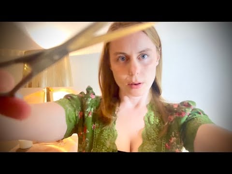 asmr hairdresser roleplay haircut and styling personal attention