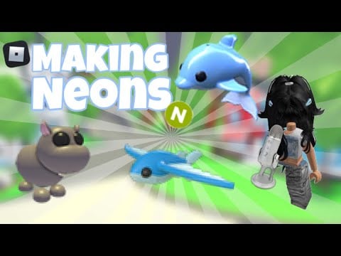 Making neons ROBLOX Tapping+ mouth sounds💗🐬