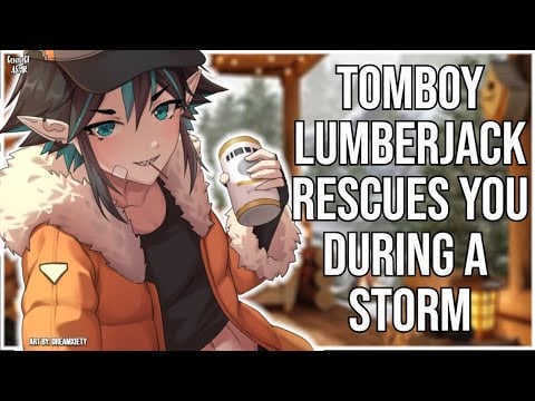 3DIO ASMR | Tomboy Lumberjack Rescues you from Snow Storm 🌲❄️| Deep Voice | Ear Cleaning