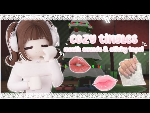 ꒰ roblox asmr 🌸꒱ the *TINGLIEST* trigger combo ever ♡ cozy mouth sounds + sticky tapping!
