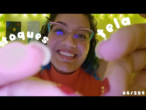ASMR TOQUES NA TELA DE VERDADE 😍💕