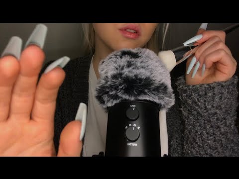 ASMR - Super tingly trigger words + Mic brushing + soft Hand Movements ✨