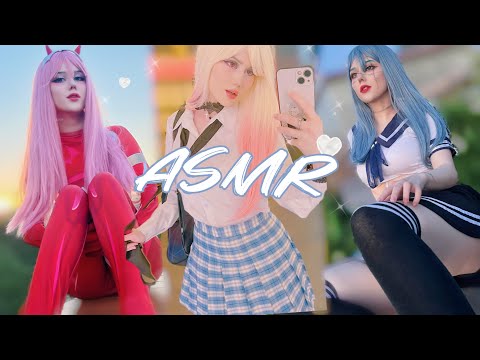 ASMR Scratching Fabric Cosplay 💗