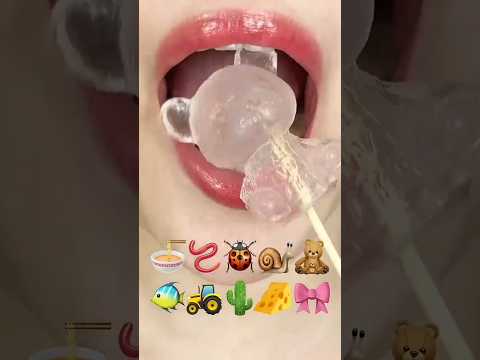 asmr EMOJI FOOD eating sounds(sped up)#asmr#asmrsounds #asmrsounds #audio
