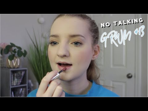 [ASMR] NO TALKING GRWM #13 - Trying Some Different Makeup Techniques