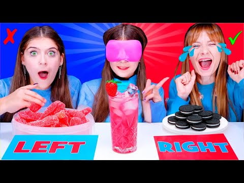 ASMR Left or Right Mukbang Smoothie Challenge | Best Compilation