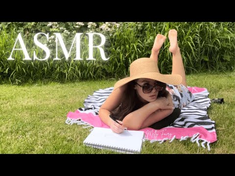 chilling in the park with ur gf | No Talking -  drawing and nature for stress relief ASMR
