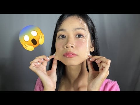 ASMR What’s Wrong With My Face??? 😱 (Plastic and Rubber Sounds)
