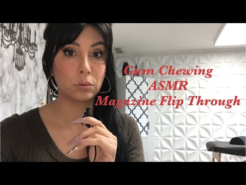 ASMR holiday entertaining magazine flip through/ gum chewing